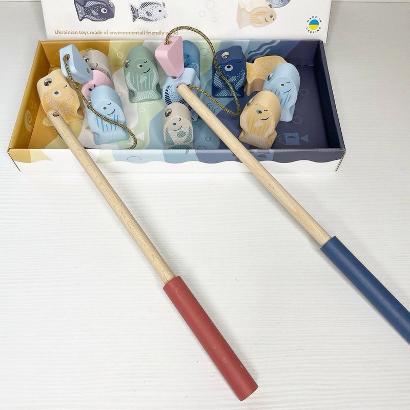 Fiskespill med Magneter - Tre | Cubika