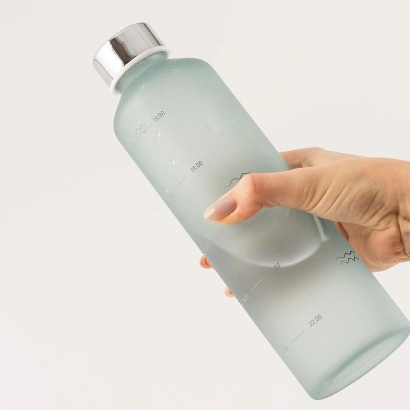 Drikkeflaske i Glass - Water O'clock (750 ml)