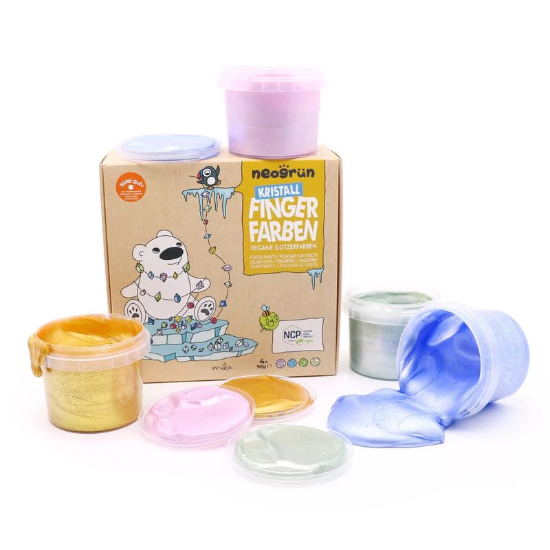 Økologisk Fingermaling 4-pk - Mika