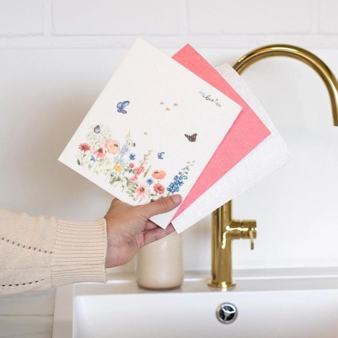 Hovedbilde Plastfrie Vaskekluter (3-pk) - Komposterbare