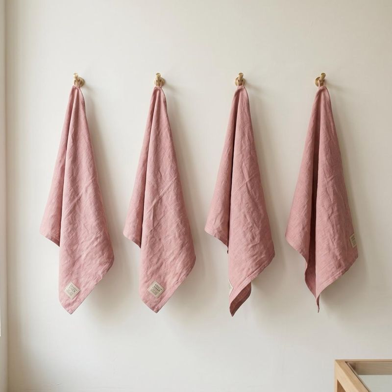 Linservietter - Ferskenrosa (4-pk) | Lovely Linen