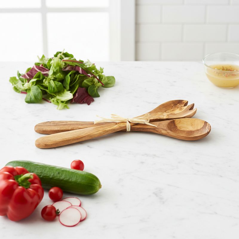 Salatbestikk - Oliventre (30 cm)