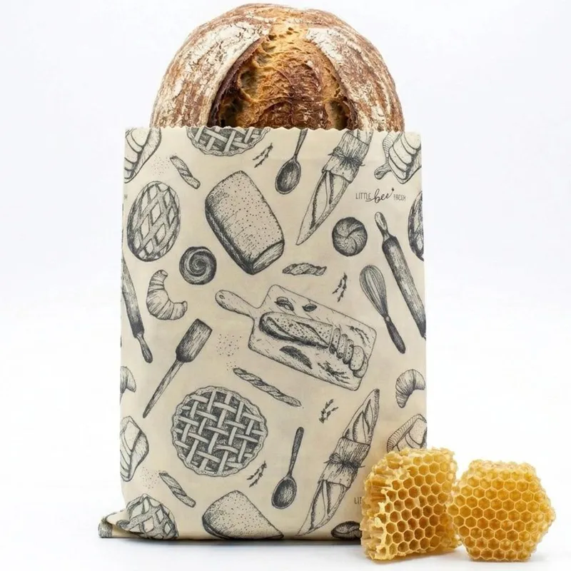 Bivoks Brødpose Str. XL (40x29 cm) | Little Bee Fresh