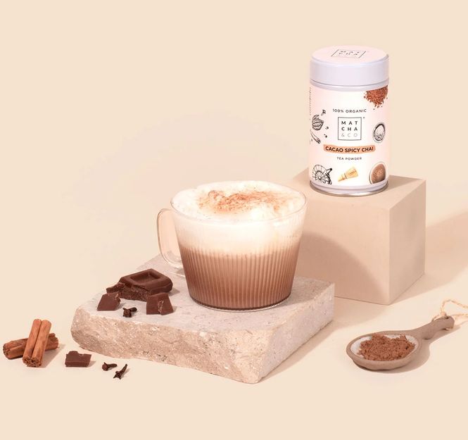 Hovedbilde Økologisk Cacao Chai Matcha Tea