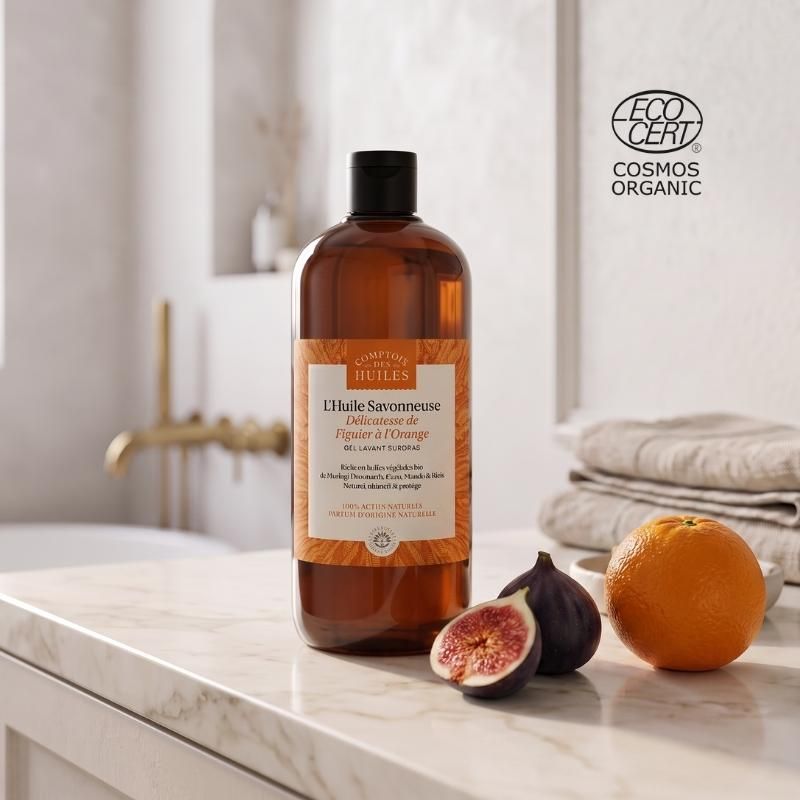 Økologisk Dusjolje - Appelsin & Fiken (500 ml)