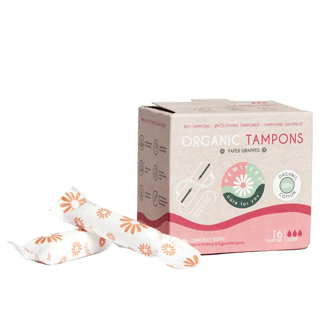 Hovedbilde Tamponger i Økologisk Bomull - Regular | Femi.Eko®