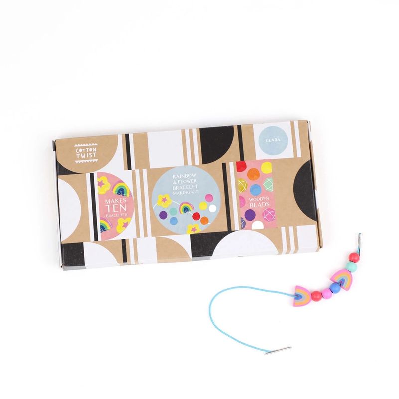 Perlesett - Regnbuer og Blomster (10 stk) | Cotton Twist