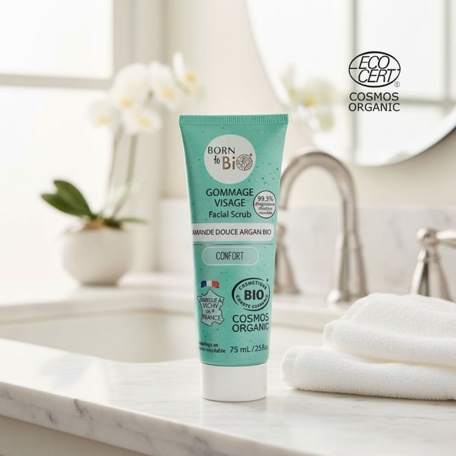 Hovedbilde Ansiktsskrubb - Søtmandel + Argan | Born to Bio