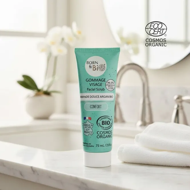 Hovedbilde Ansiktsskrubb - Søtmandel + Argan | Born to Bio